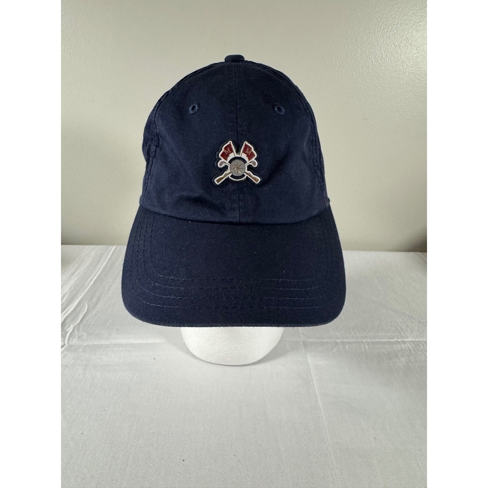 American Needle Muirfield Golf Club Scotland Navy Adjustable Hat Flags Logo